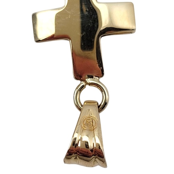 14K Yellow Gold Reversible Open Cross Pendant #20317 - Picture 5 of 7